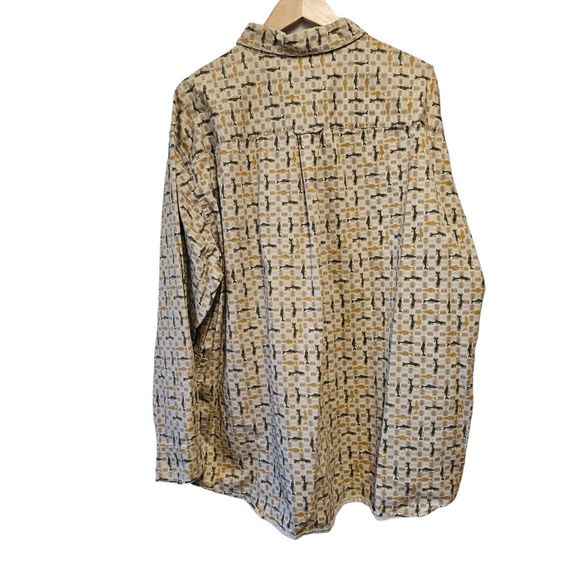 🎣 Woolrich Stone Fish Button Down Shirt – 2XL – 100% Cotton‎ - Picture 3 of 6